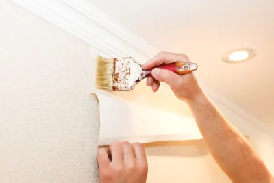 Pose de papier peint à Champ-Laurent — revêtements muraux et toiles de verre